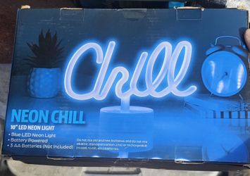 Neon Chill 10" Blue LED Neon Light