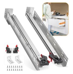New! Baidice (6 Pairs) 24” Full Ext Rear Mounting Bracket Soft Close Frameless Drawer Slides $60 (#1291)