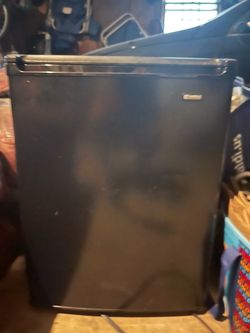 Danby silver and black fridge