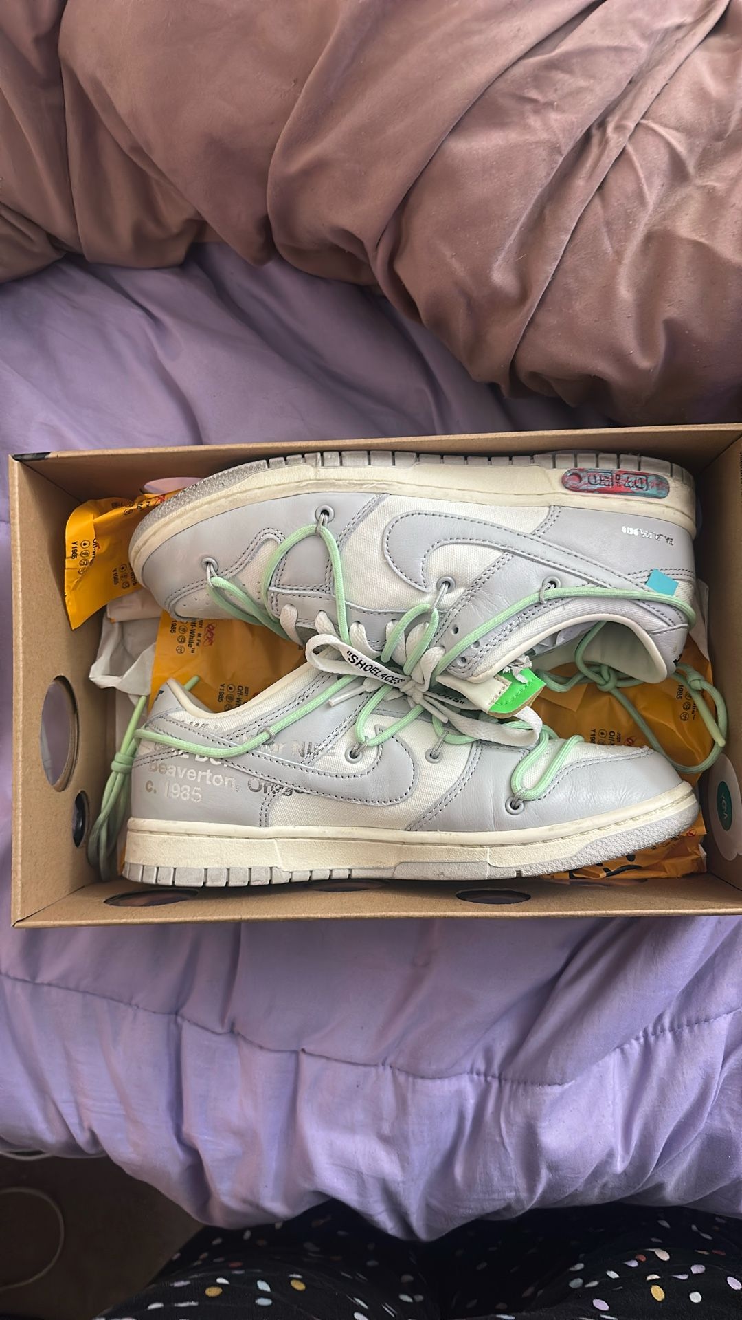 Off-white X Nike Dunk Lot 7 Of 50 Size 7.5m