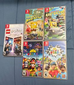 Nintendo Switch KIDS bundle (SpongeBob/Harry Potter/Ryan)