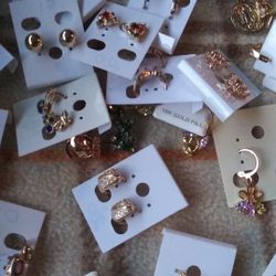 Aretes chapa de oro/Gold plated