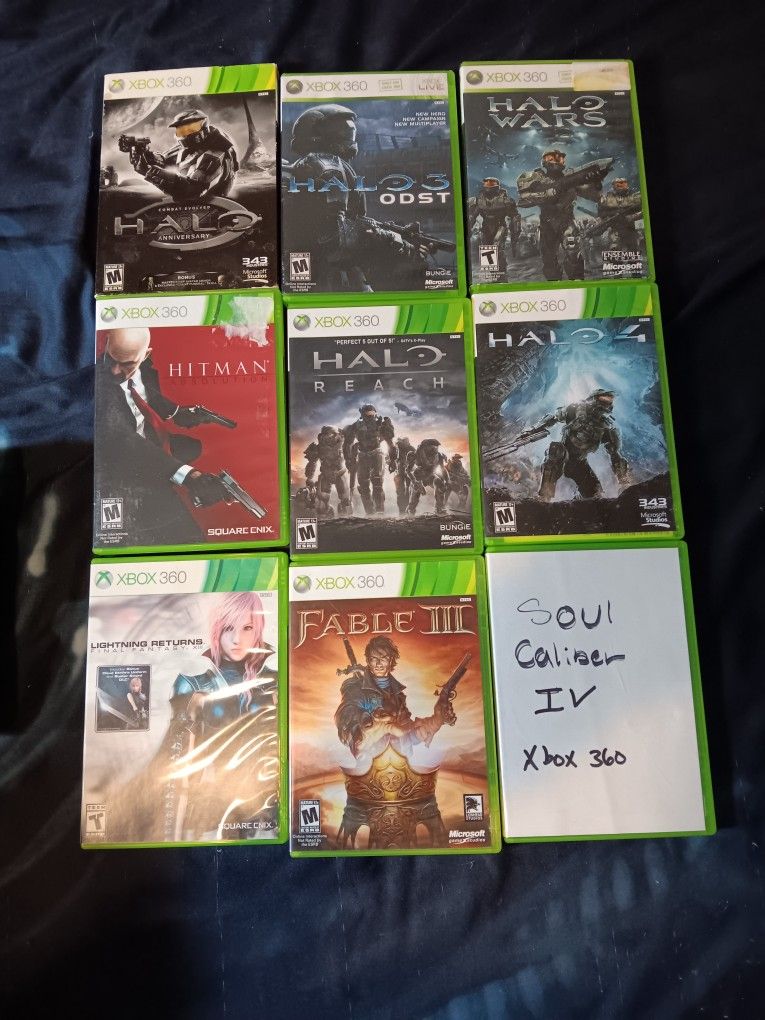 $5 Xbox 360 Games And 1 Classic Xbox Game (Last Pic.)