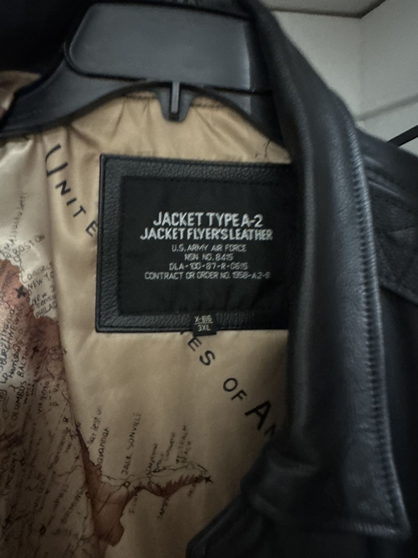 Leather Bombers Jacket