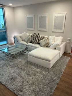 Restoration Hardware Classic 40” Cloud Couch - White - Authentic - Exceptional Condition