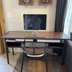 Mid-Century Modern Desk With Matching Chair