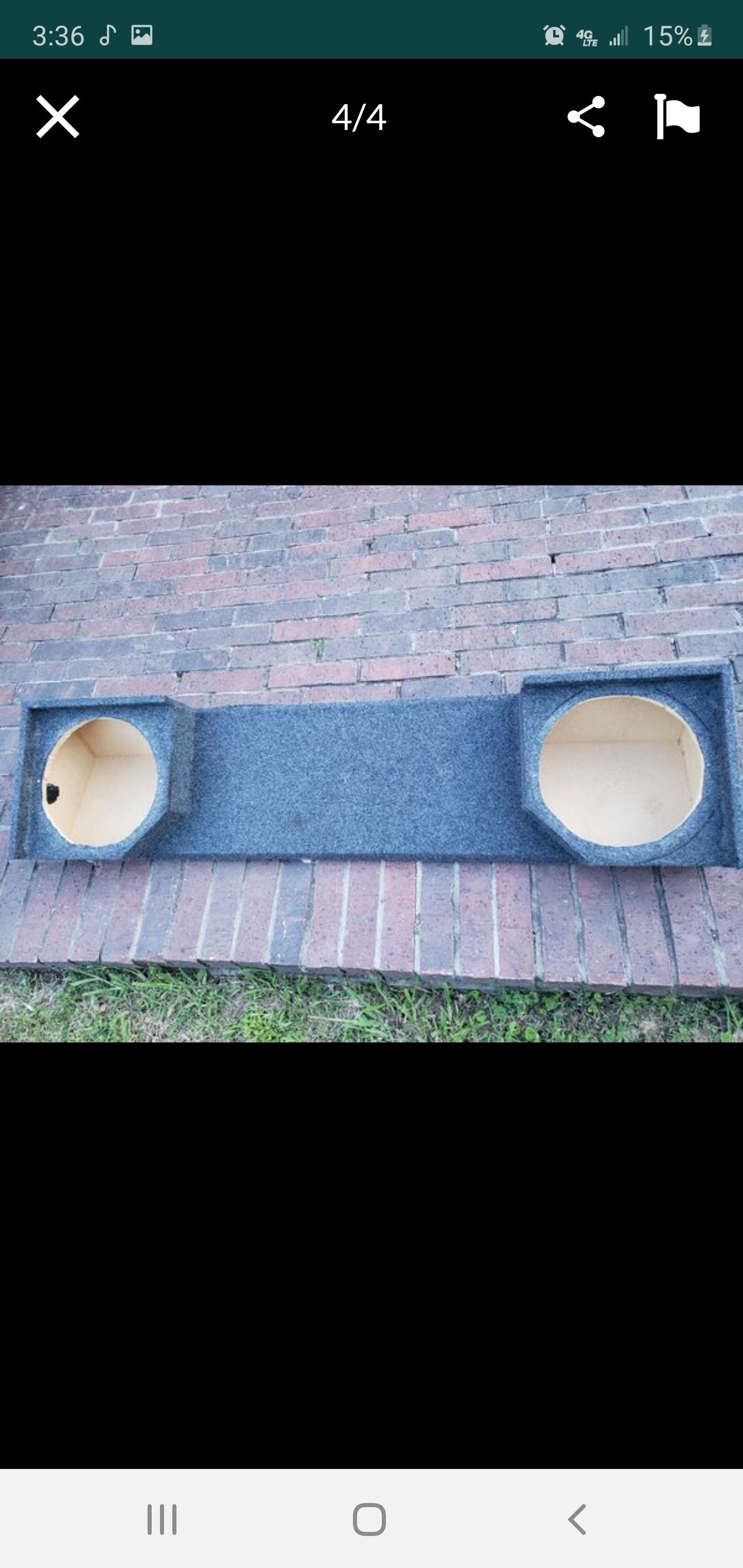 Dual 12 subwoofer box