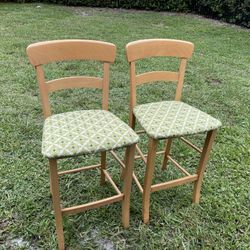2 Bar Stools (25” To Seat) Good Condition. $20 Firm On Price
