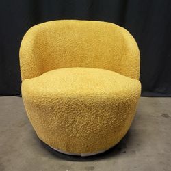 Boucle Upholstered Swivel Side Chair