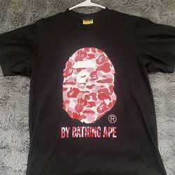 Bape Shirt Pink Camo