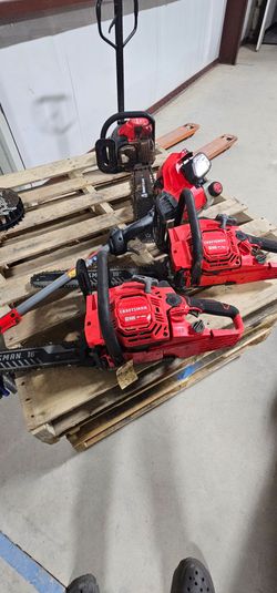 Chainsaws  and a weed eater