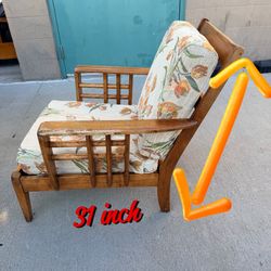 Vintage Mid-Century Modern Floral Lounge Chair