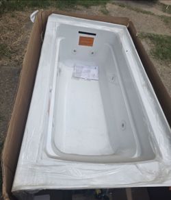 Archer 5 ft. Left-Drain Rectangular Alcove Whirlpool Bathtub in WhiteYou Will Also Need These
Remember to get the required drain, a wall-mount