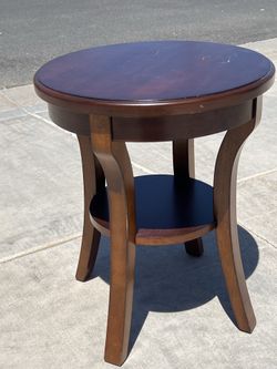 Round side table