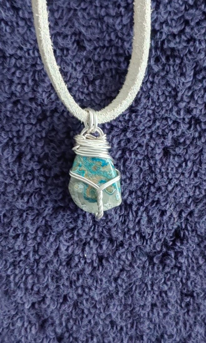 Wire Wrapped Stone Pendant