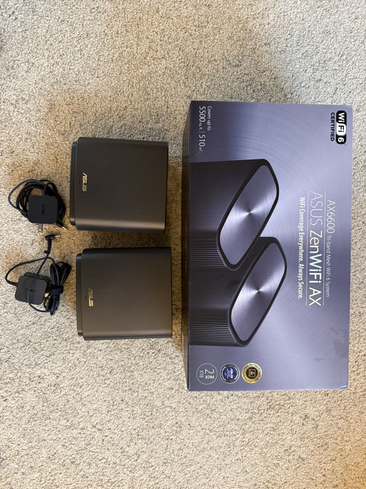 Asus AX6600 Tri-Band Mesh WiFi 6 Routers