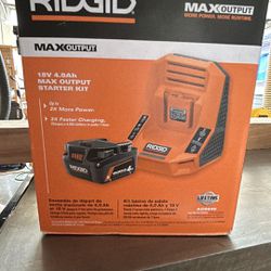 Ridgid 18V 4Ah Battery With Quick Charger
