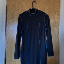 Black and blue dress 