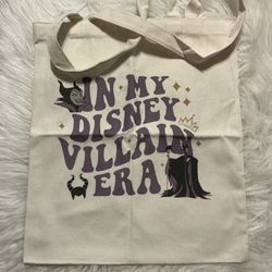 Villain canvas tote bag, unisex