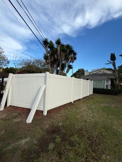 Vinyl fence