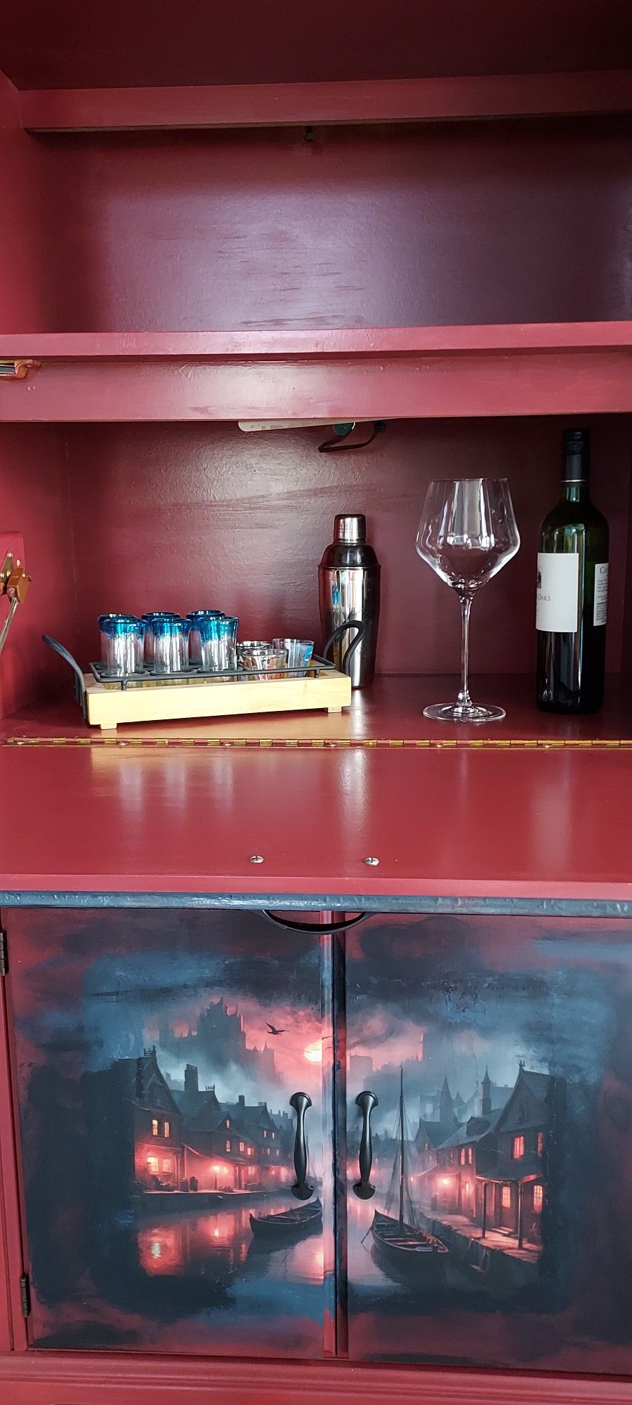 Wine Bar/ Secretary Desk/ Bookcase
