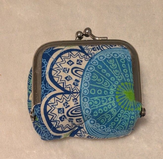 Vera Bradley Pocket Mini Change Purse 2.5" x 3.0"