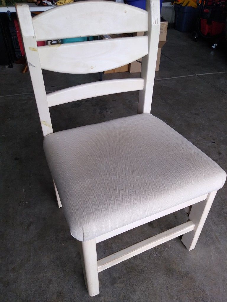 Desk Chair - White Pine Wood Chair