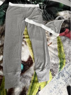Gray Ribbed Leggings and Bralette Set
