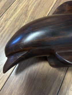 Wooden dolphin