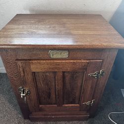Two Wooden Side Tables 