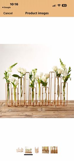 Two's Company Tozai Home Lavoisier Hinged Flower Vases Set of 10 MSRP $187 West Las Vegas See My Listings Summerlin