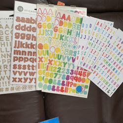 Assorted Alphabet and Number Stickers pick up in Coral Springs 33071