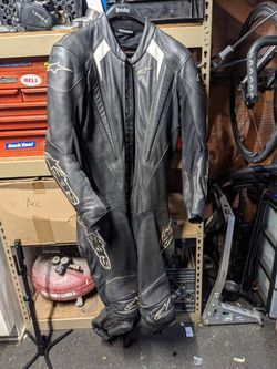 Alpinestars Trigger Leather Motorcycle Road Racing One-piece Suit - Size 40 (50 EU)