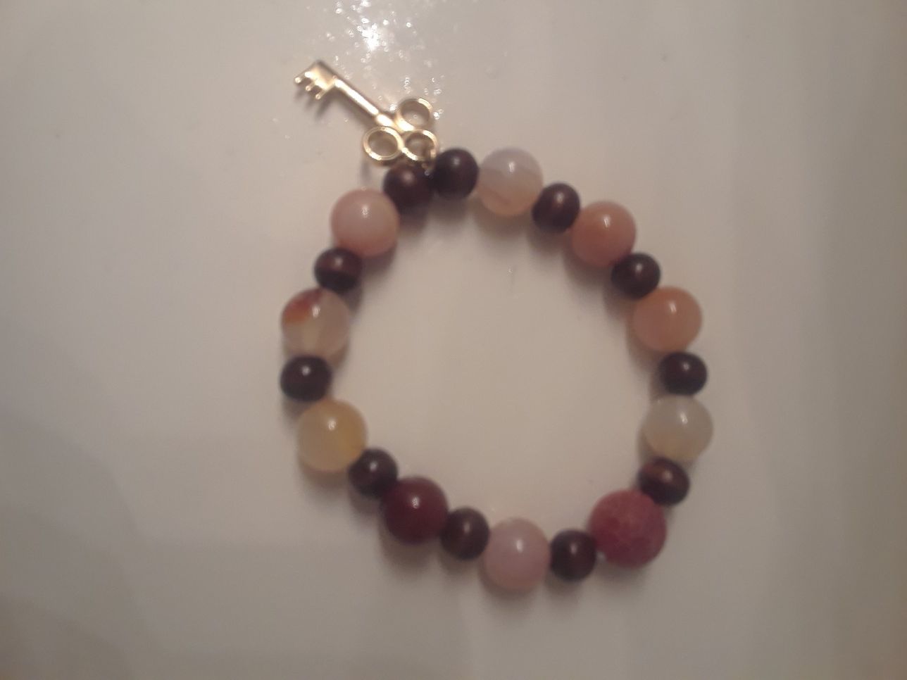 Custom made charm beaded bracelets with