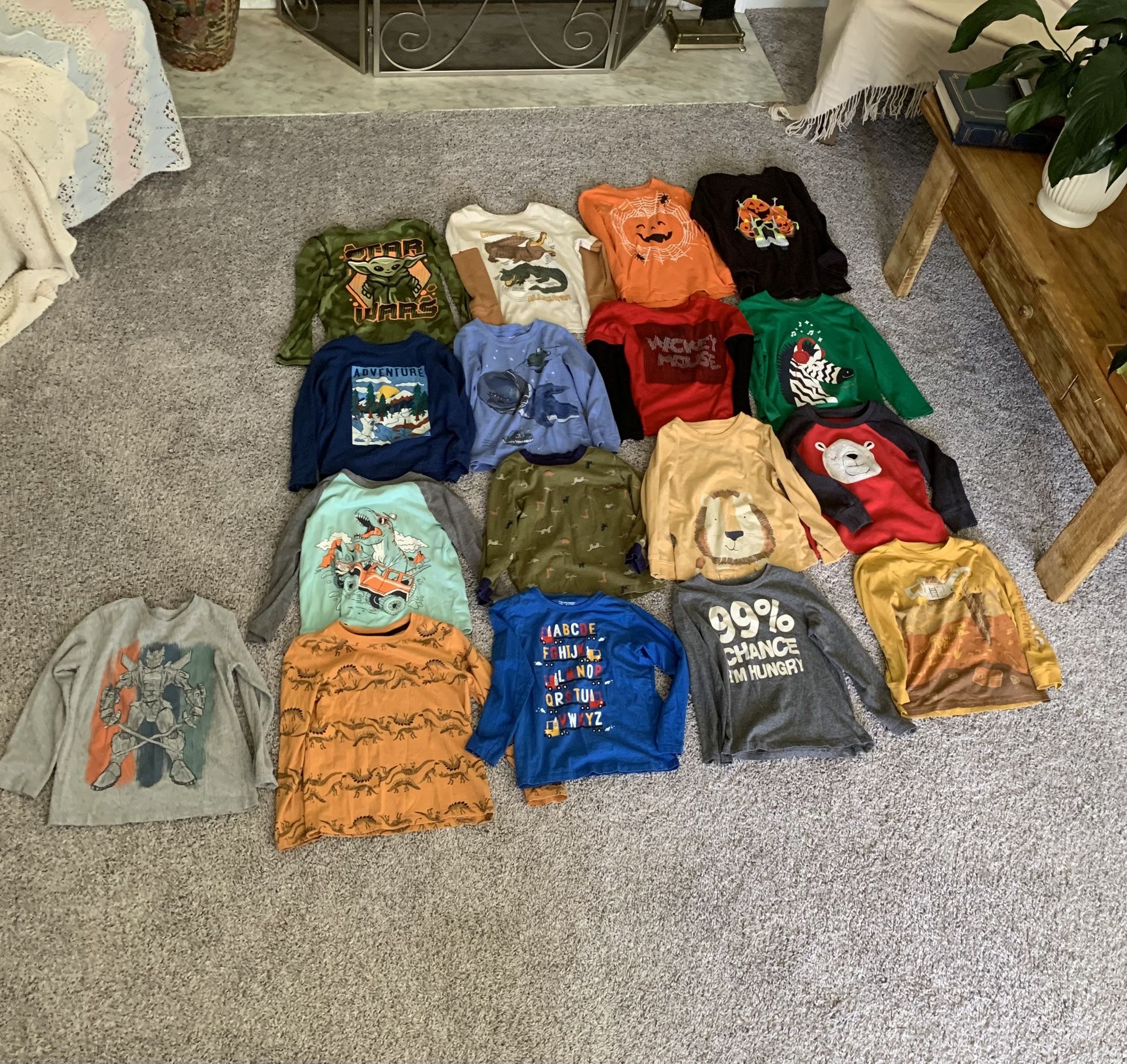5T Boys Long Sleeve Tops