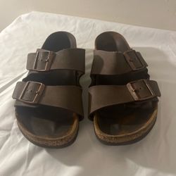 Birkenstock sandals Arizona Style Mocha Color Size Men’s 8 Womens 9