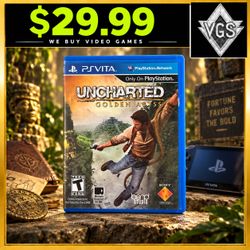 Uncharted Golden Abyss PS Vita Sony PlayStation Vita Game Case & Cartridge