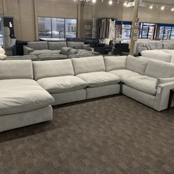 Light Grey Feather Cloud Sectional