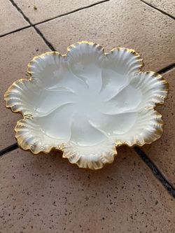 Vintage Lenox White/Gold Serving Plater Dish 