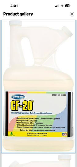 Brand New CF-20,1 Gallon, Internal Refrigeration Coil System Cleaner