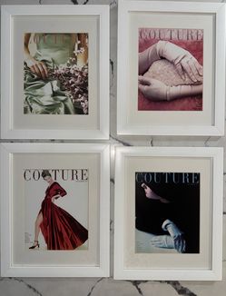 4 white frame couture pics
