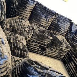 Black Beauty Sectional Plush Corduroy Left Or Right Reversible Chaise Can Finance $10 Down Bad Credit Builder Today Let’s Go! In Stock 