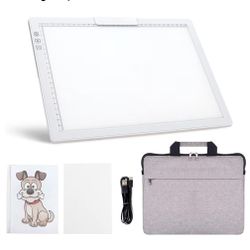 Rechargeable A4 LED Light Pad with Padded Case, YINGWOND Tracing Light new 