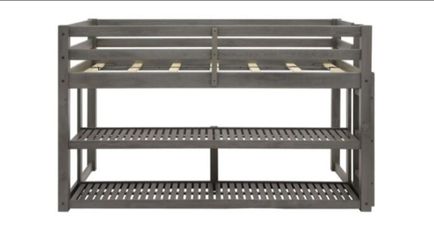 Greer 82in Gray Twin Loft Storage Bed