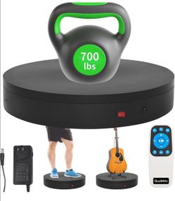 Heavy Duty Motorized Turntable, Remote Rotating Platform,Black