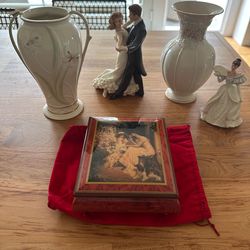 Lenox Collection + Italian Music Box – Figurines & 9” Vases