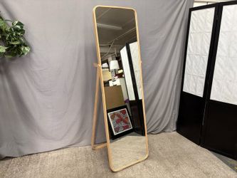 IKEA Ikornnes Ash Wooden Floor Mirror