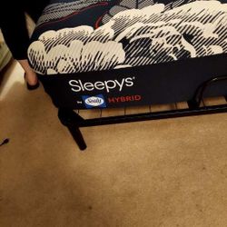 Sleepy’s By Sealy Hybrid Queen Mattress And Adjustable Base. Head Elevation - Automatic.