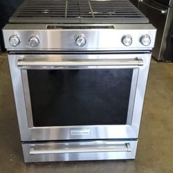 KitchenAid Gas Stove W/ Convention Oven 