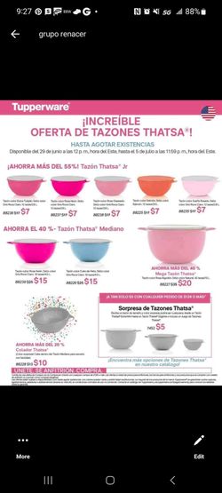 Tupperware Bowls